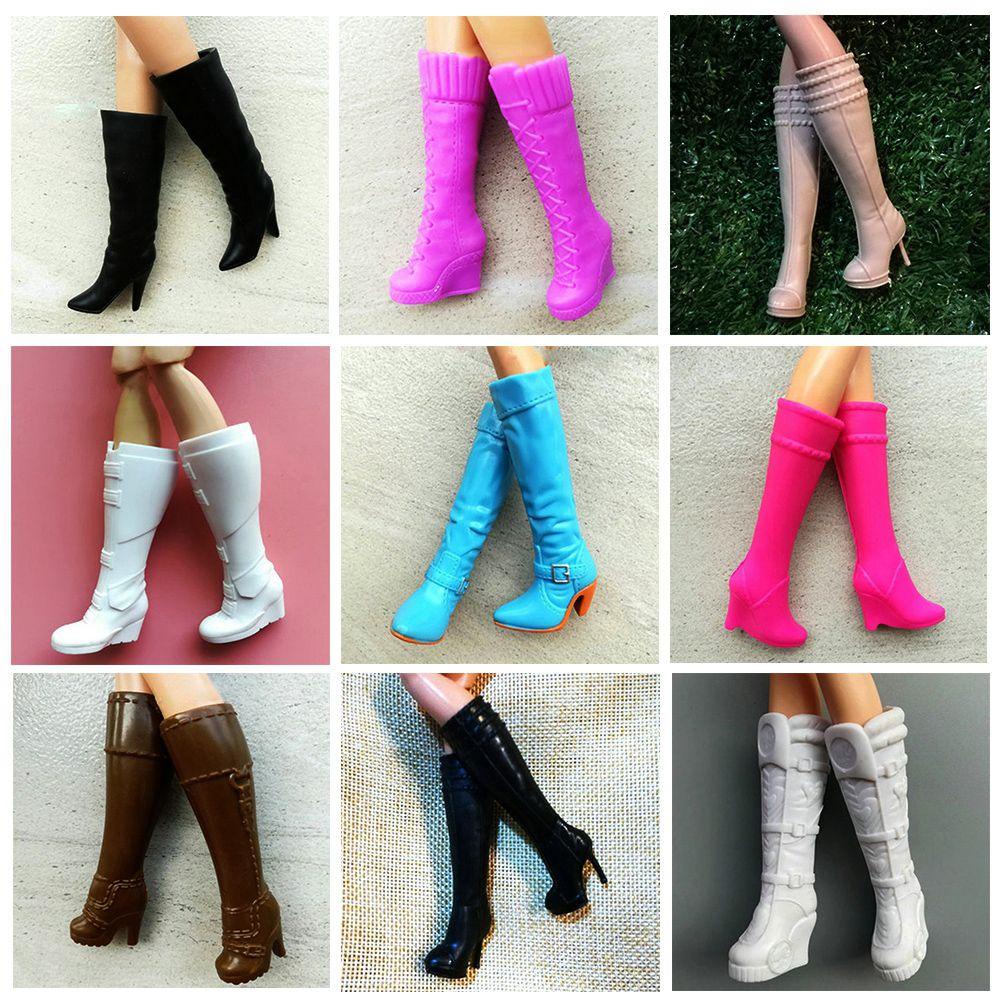 CLEVER Giày Bốt Cao 2.2cm Dài 18 Kiểu Tùy Chọn Cho Búp Bê Nữ