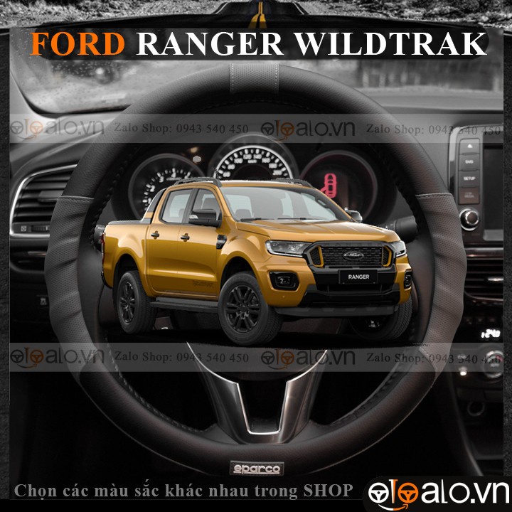 Bọc vô lăng volang sparco Ford Ranger Wildtrak Da Cao Cấp Chống trượt tay - OTOALO