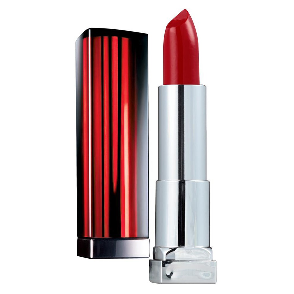 Son lì lâu trôi xách tay USA, Son môi Maybelline New York Color Sensational Lipstick Broadway mầu nâu đỏ sản xuất tại Mỹ