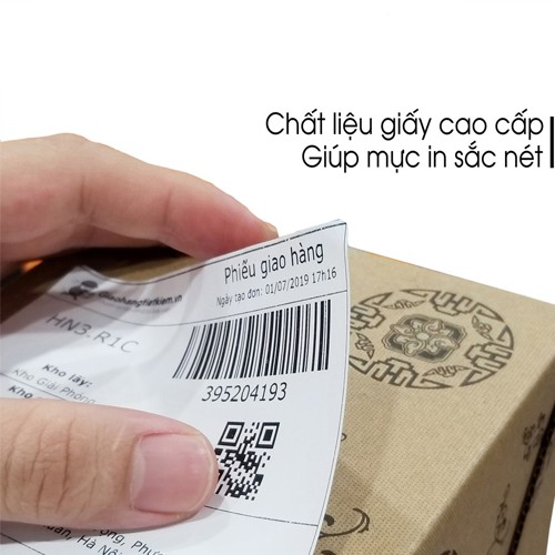 Giấy In Nhiệt, In Bill Hóa Đơn Khổ A6 Tự Dính Giá Rẻ Dạng Tệp 500 Tờ In Đơn Shopee TMĐT Có Sẵn Lớp Dán