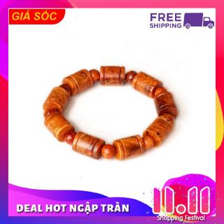 [SIÊU SALE ] Vòng tay gỗ huyết long - Vòng tay phong thủy -  tặng túi hộp đựng cao cấp đem lại may