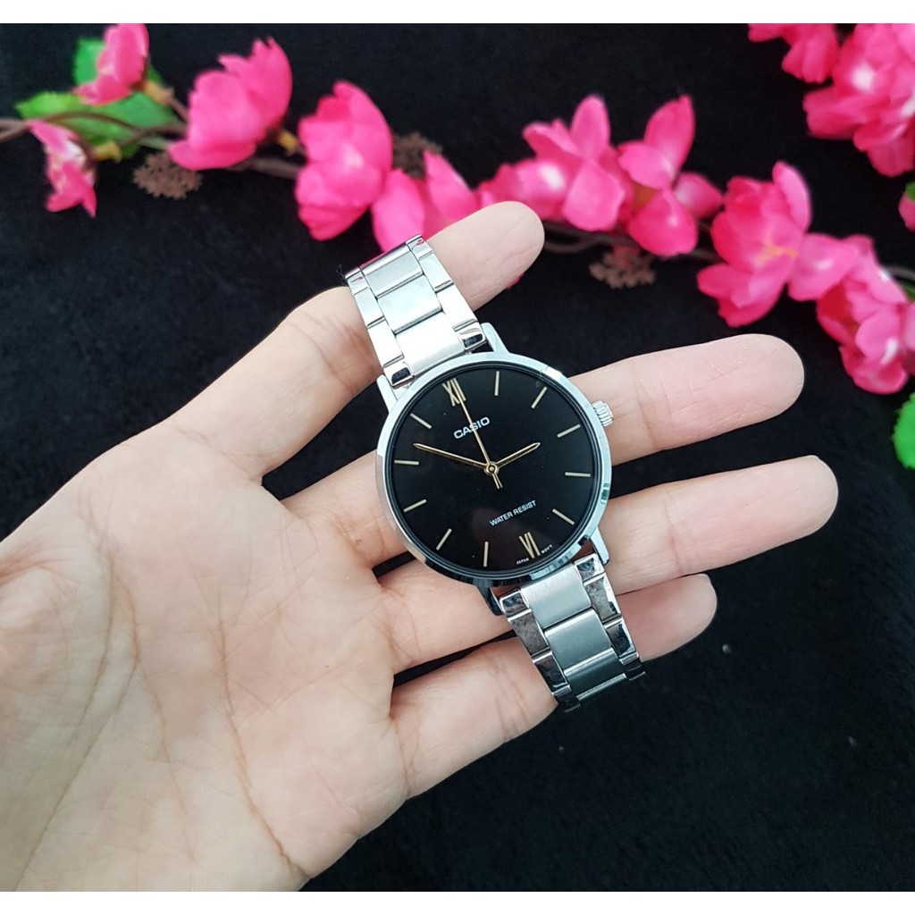 Đồng hồ nữ dây kim loại chính hãng Casio LTP-VT01D-1BUDF