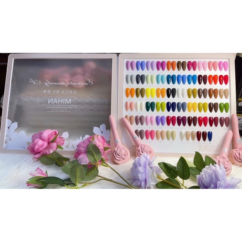 Sơn mi han hoa hồng.set 60 chai