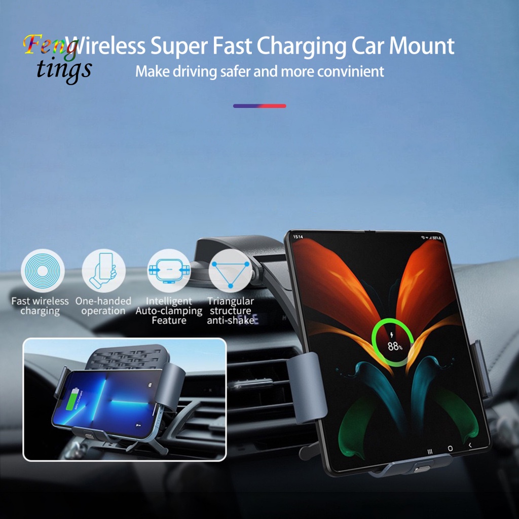 Giá Đỡ Điện Thoại Trên Xe Hơi Có Màn Hình LED Hiển Thị Cho Samsung Galaxy Fold 2 3