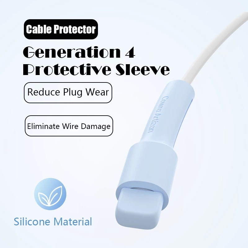 1 Bộ Vỏ Bảo Vệ Dây Cáp Sạc USB / Type C Chống Nứt Bằng Silicon Mềm