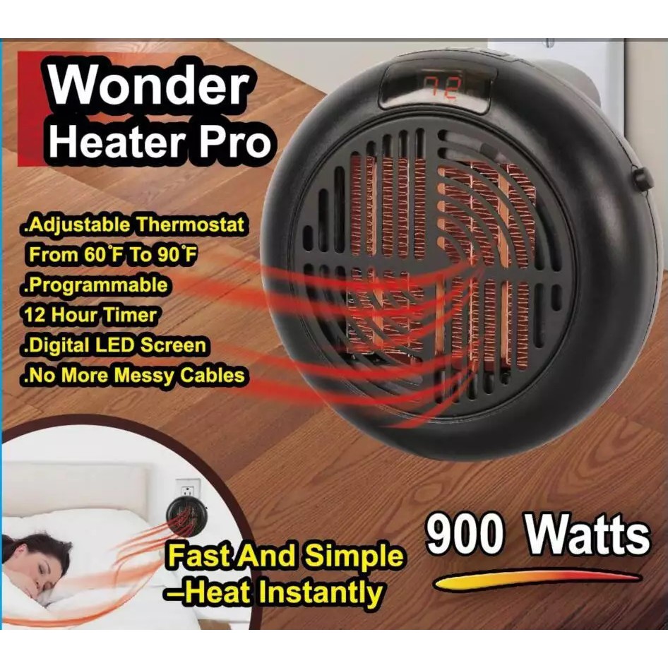 [Hot 2020] Quạt sưởi mini treo tường hoặc để bàn HEATER PRO công suất 900W