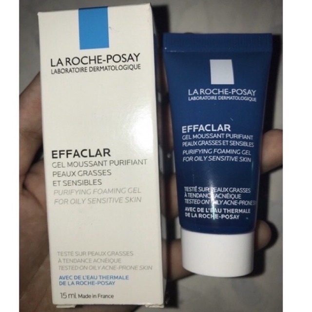 Sữa rữa mặt Laroche Posay Effaclar Gel dạng gói 7ml, tuýp 15ml