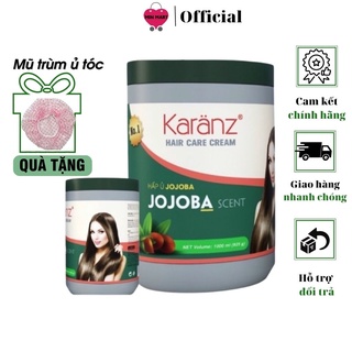 Kem ủ tóc hấp dầu xả tinh chất Jojoba Karanz 1000 ML dưỡng tóc suôn mượt giảm gãy rụng Min Mart 2021