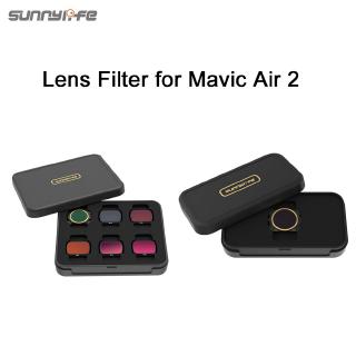 Bộ lọc ống kính sunnylife mavic air 2 mcuv bộ lọc cpl nd / pl có thể điều chỉnh nd16 nd32 nd4-pl nd8-pl cho dji mavic air 2
