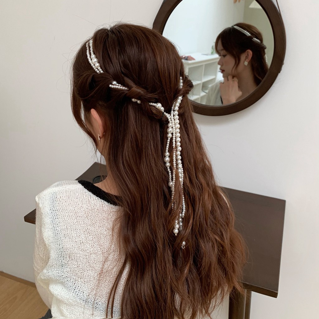 Kẹp Tóc LIN Hình Bướm Đính Ngọc Nữ Tính Phong Cách Hàn Quốc