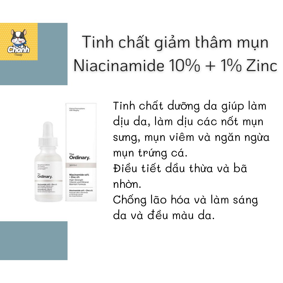 [Mã COS1904 giảm 8% đơn 300K] The Ordinary. - Tinh chất The Ordinary Niacinamide 10% + Zinc 1% 30ml | BigBuy360 - bigbuy360.vn