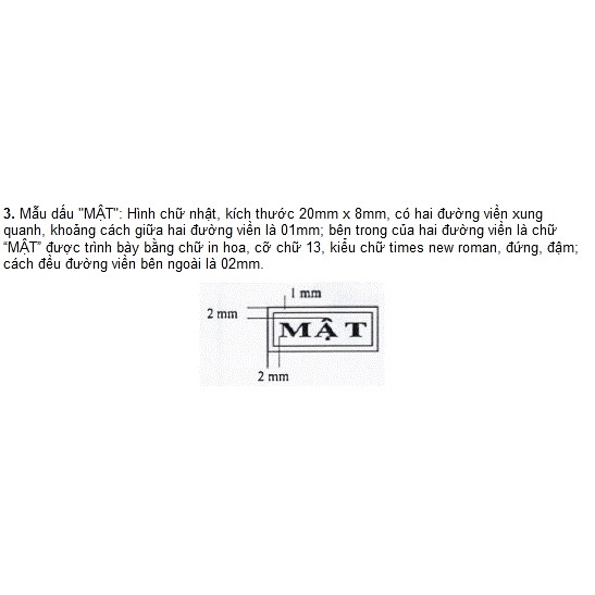 Con dấu MẬT (Chuẩn thông tư 24 Bộ Công An)