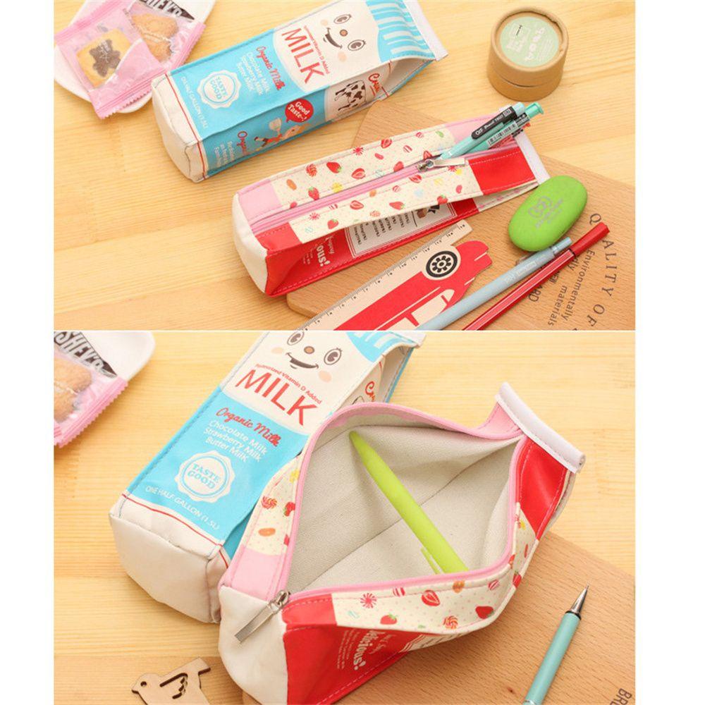 CHOOKEY Bóp Viết Da PU Hình Hộp Sữa Dễ Thương Cho Bé