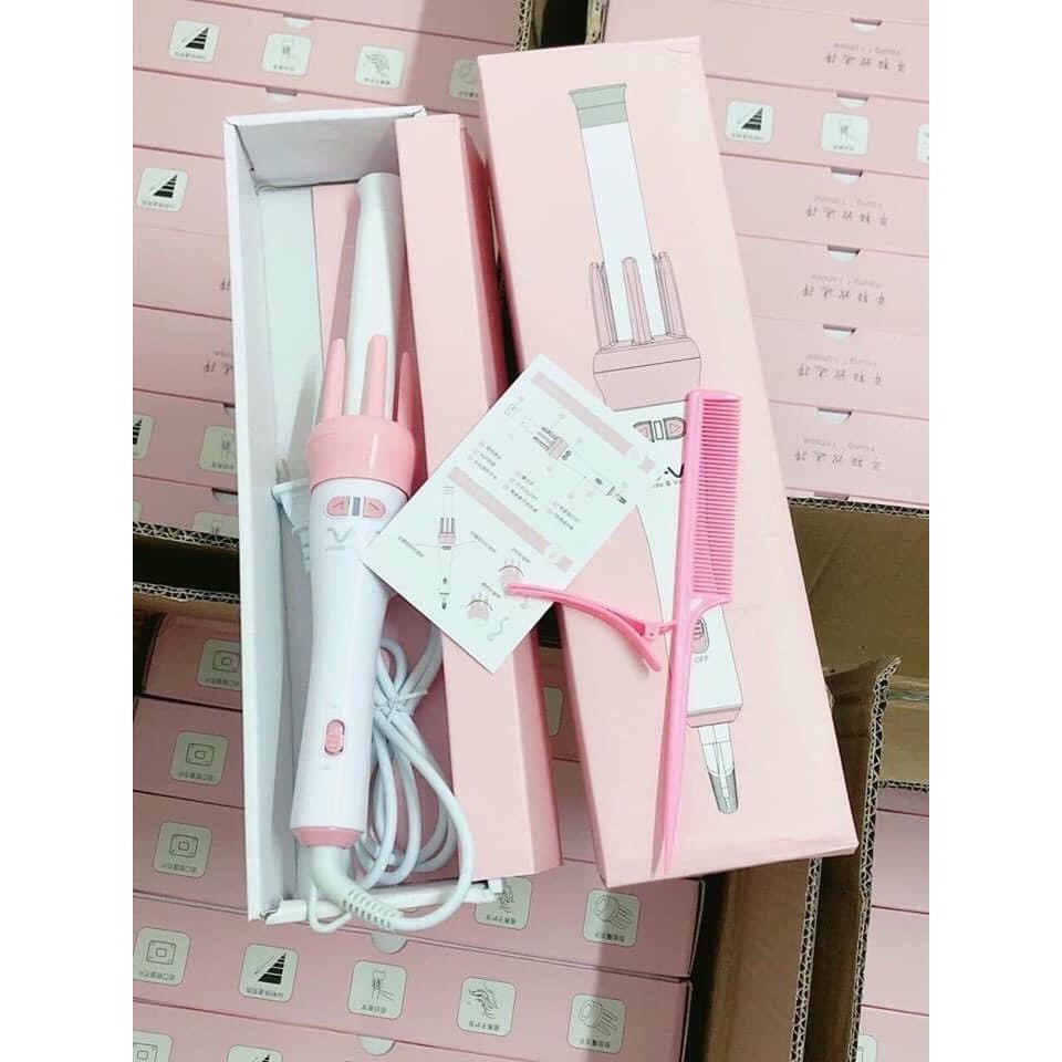 Máy Làm Tóc,Máy Uốn Tóc Làm Xoăn Xoay Tự Động 360 Độ-CHÍNH HÃNG-VIVID &amp; VOGUE