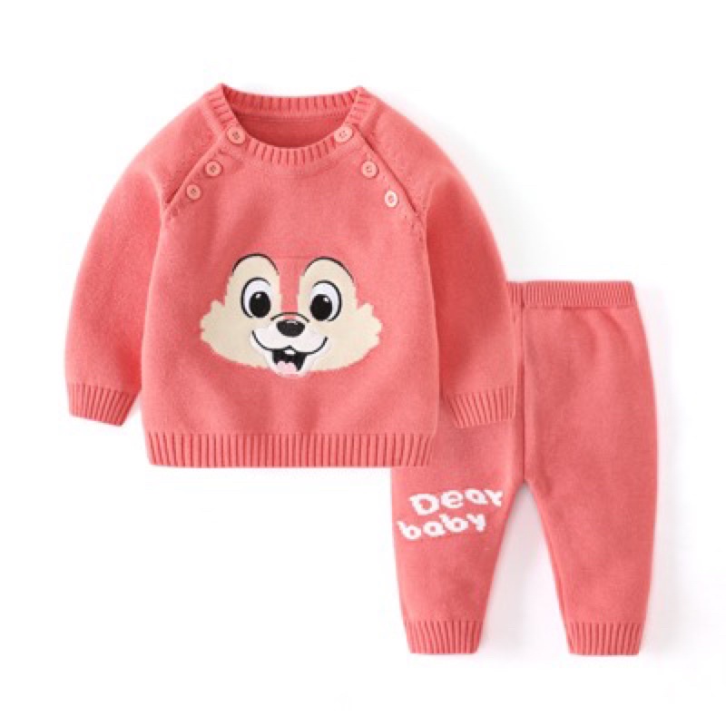 Bộ len Cool Baby xuất Hàn chất đanh đẹp cho bé