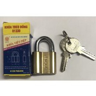 Ổ Khóa Việt Tiệp 30mm Treo Đồng Thường 01330 (Chính Hãng)
