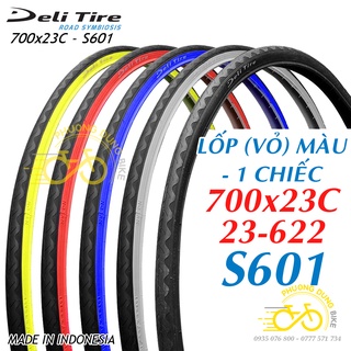 Mã LIFE25650K giảm 10% đơn 200K Lốp Vỏ xe đạp Deli Tire S601 700x23C - Lốp