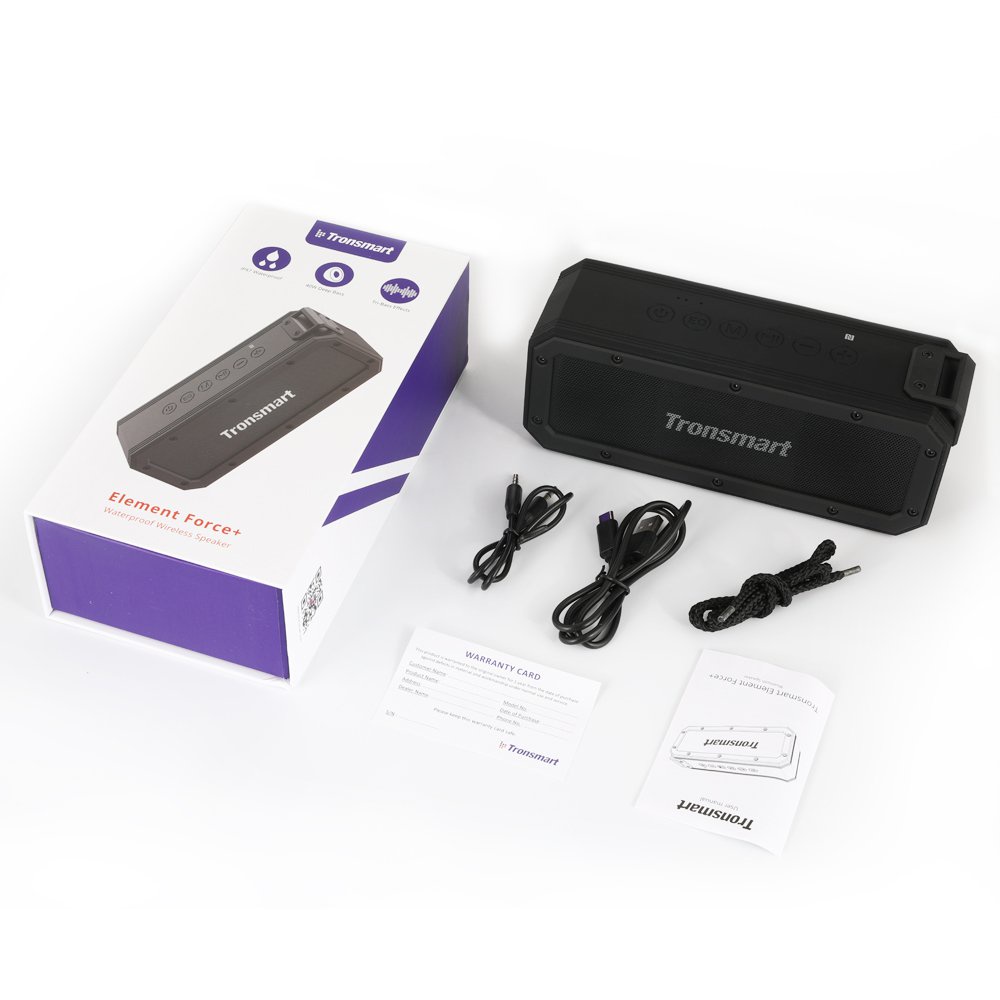 Loa Bluetooth Tronsmart Element Force+ Công suất 40W, Chống nước IPX7- Bảo hành 12 tháng