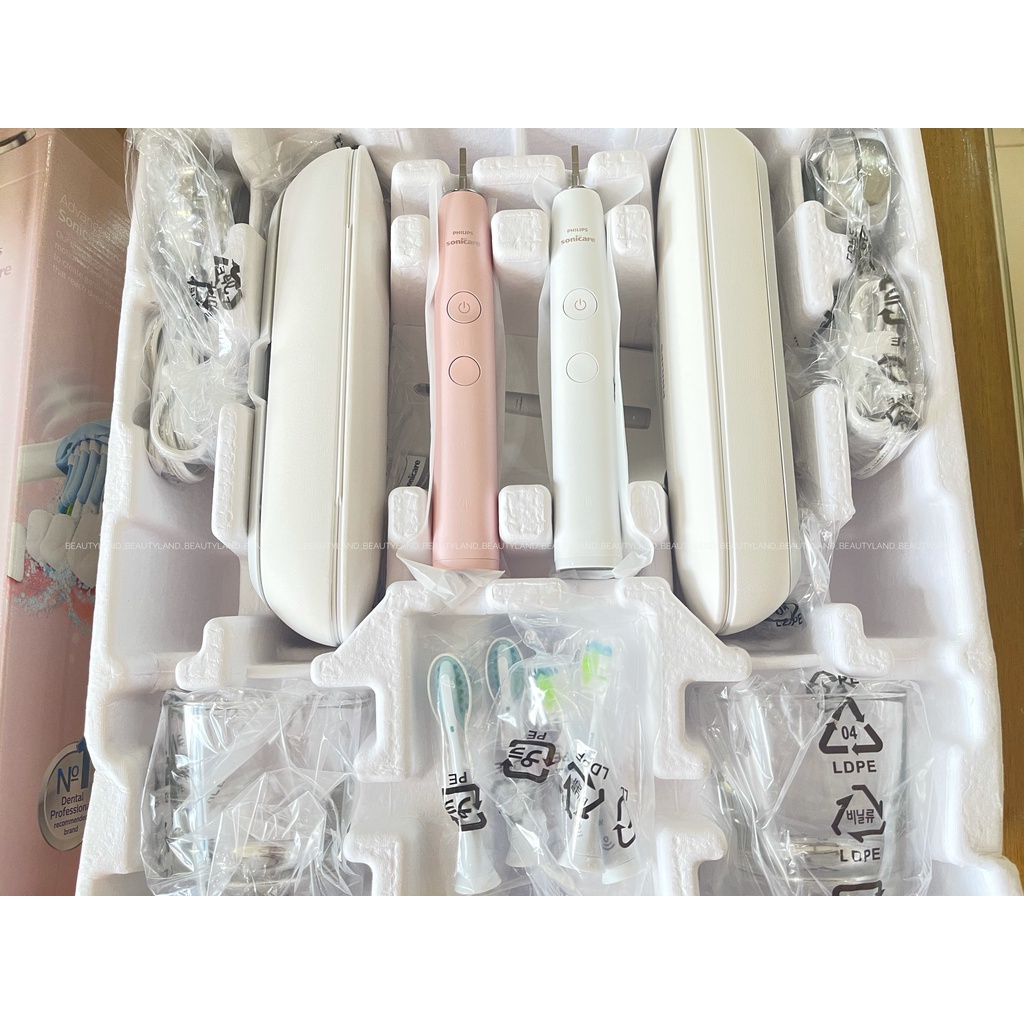 BỘ ĐÔI BÀN CHẢI ĐIỆN CAO CẤP PHILIPS SONICARE DIAMONDCLEAN SMART 9350