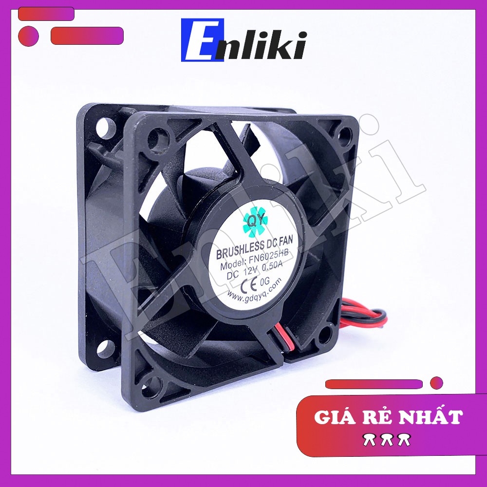 Quạt tản nhiệt 6x6x2.5cm 12V 0.5A