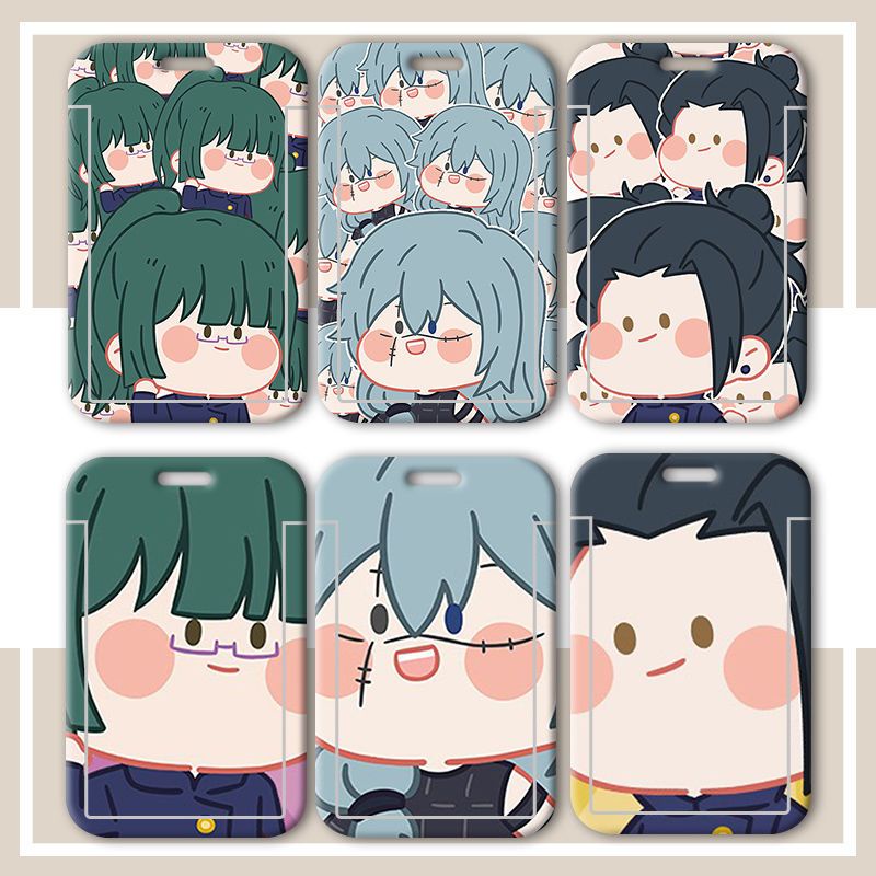 Ví Đựng Thẻ Tín Dụng / Danh Thiếp Phong Cách jujutsu kaisen stundet school id work id Ốp