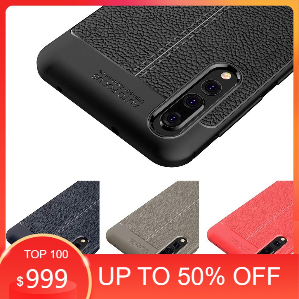 [HOT] Ốp lưng Huawei P20 Pro silicon giả da Auto Focus