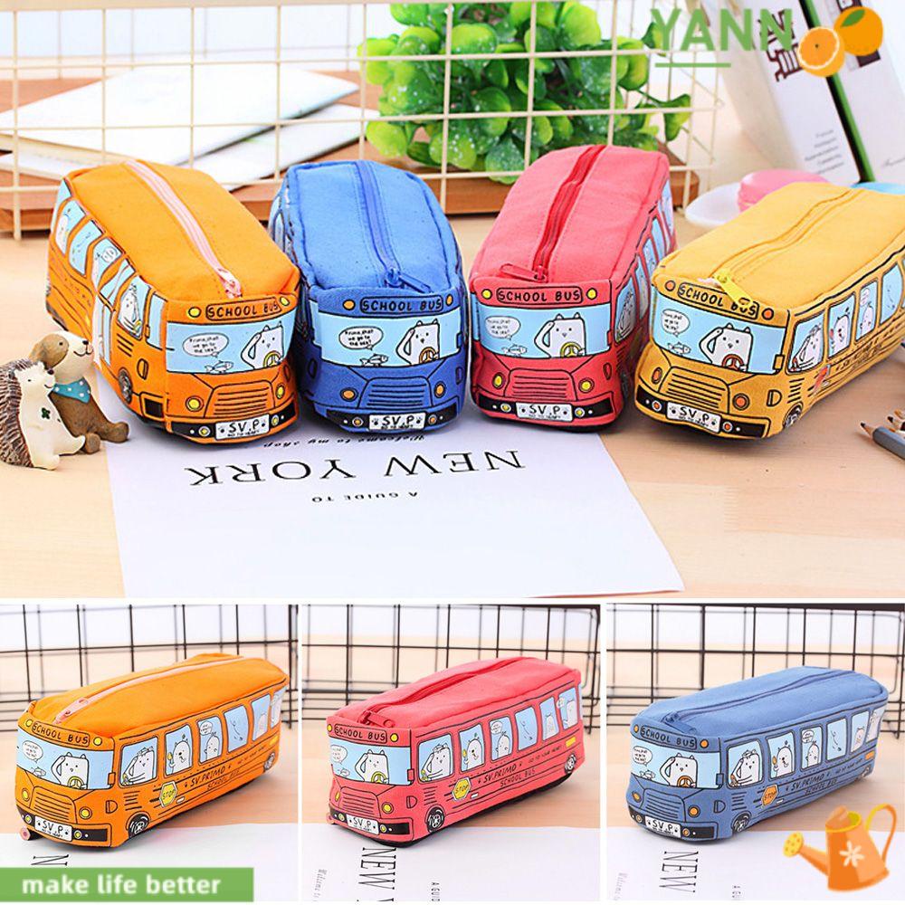 Túi Đựng Bút Bằng Vải Canvas Họa Tiết Hoạt Hình Động Vật Sáng Tạo 1 #