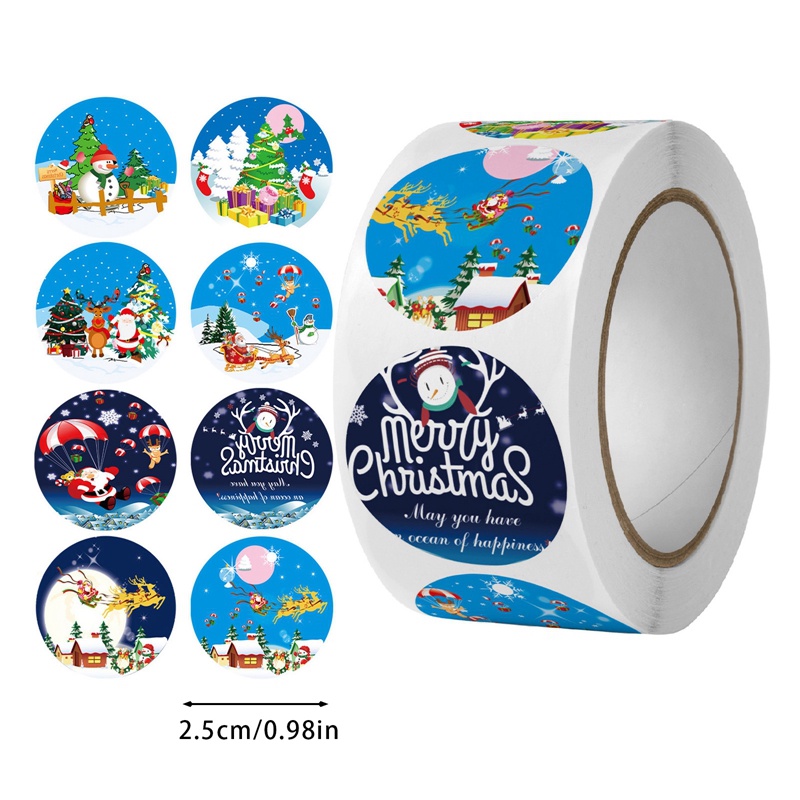 Set 500 sticker Hoạt Hình Dán Quà Tặng Giáng Sinh