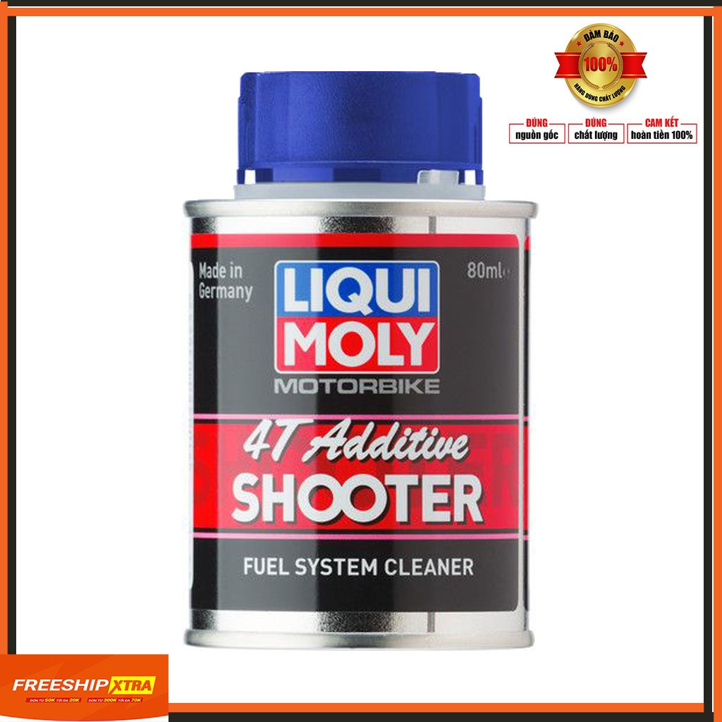 Phụ Gia Carbon Cleaner Làm Sạch Buồng Đốt Béc Phun - Liqui Moly 4T Additive SHOOTER FUEL SYSTEM CLEANER 7916 - 80ML