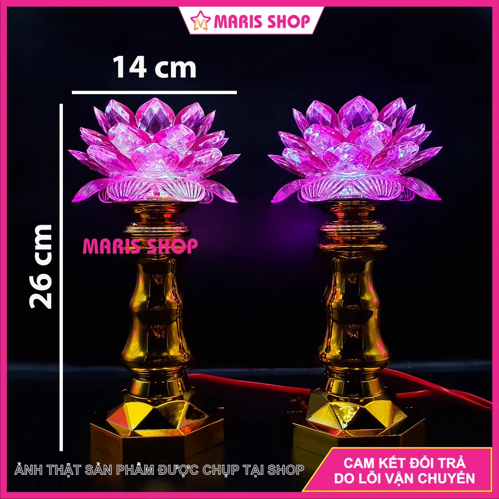 Đèn Hoa Sen LED Tự Đổi Màu, Đèn Bàn Thờ Phật, Đèn Sen, Đèn Phật Quan Âm, Đèn Thờ Cúng [MR-SE11]