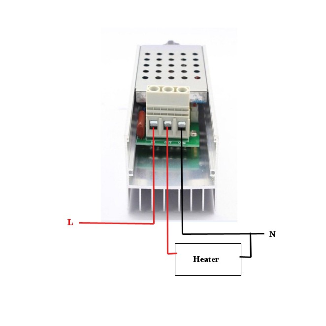 Dimmer bộ điều khiển nhiệt độ, tốc độ động cơ AC, độ sáng bóng đèn, sử dụng điện áp AC 220V - Công suất 10000w, 10 kW.