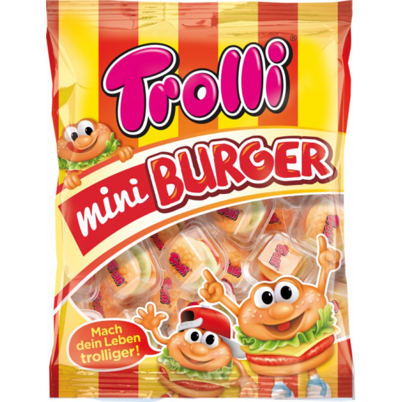 Kẹo dẻo Trolli Mni Burger 170g-Đức