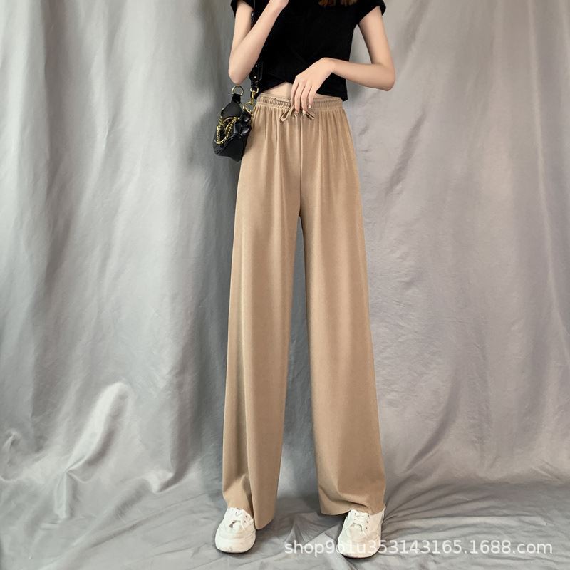 Quần dai nữ ống rộng len tăm - culottes gân tăm - kiểu dáng hàn quốc - LUT