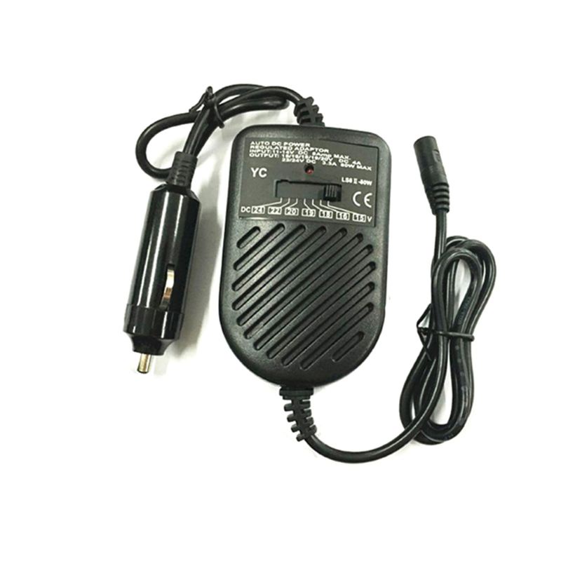 SPMH DC 80W Car Auto Universal Charger Power Supply Adapter Set For Laptop Notebook