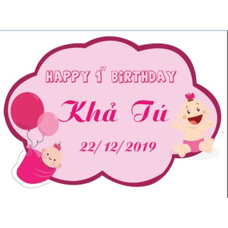 Chibi bảng tên bé gái