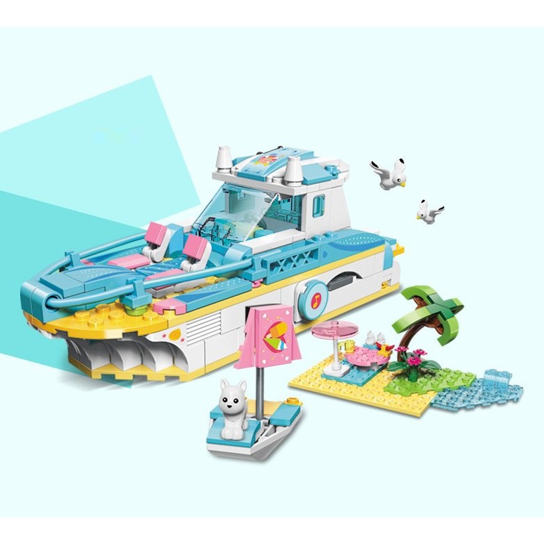 1036- Đồ chơi lắp ghép kiểu Lego - chủ đề gia đình và du lịch