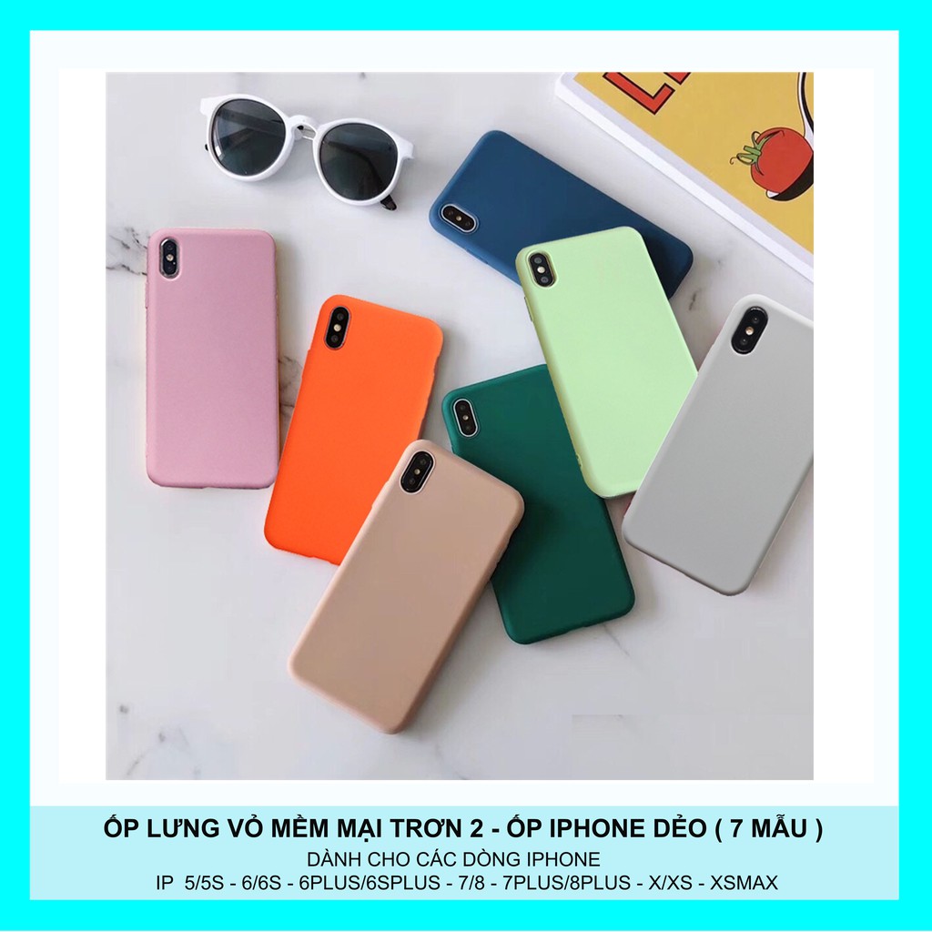 Ốp Lưng Mềm Mại Trơn Xanh Matcha( Lá Trà ) Ốp Dẻo Iphone 5s/6s/6/7/8/7plus/8plus/x/xs/xsmax F1-5