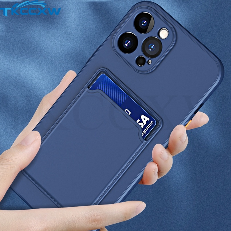 Ốp Điện Thoại TPU Silicon Mềm Dạng Ví Đựng Thẻ Cho iPhone XS MAX XR X SE