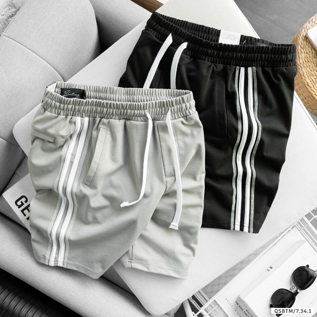 Quần short thời trang Bentino chất liệu cotton nỉ strech 2 da, form slim fit tôn dáng 9398