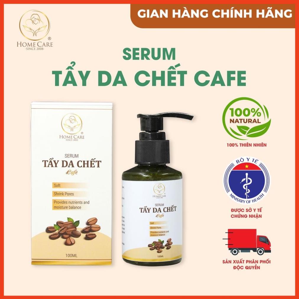 Tẩy da chết từ hạt cà phê Home Care giúp sáng da, sạch tế bào chết, dưỡng da căng mịn - chai 150ml dạng gel