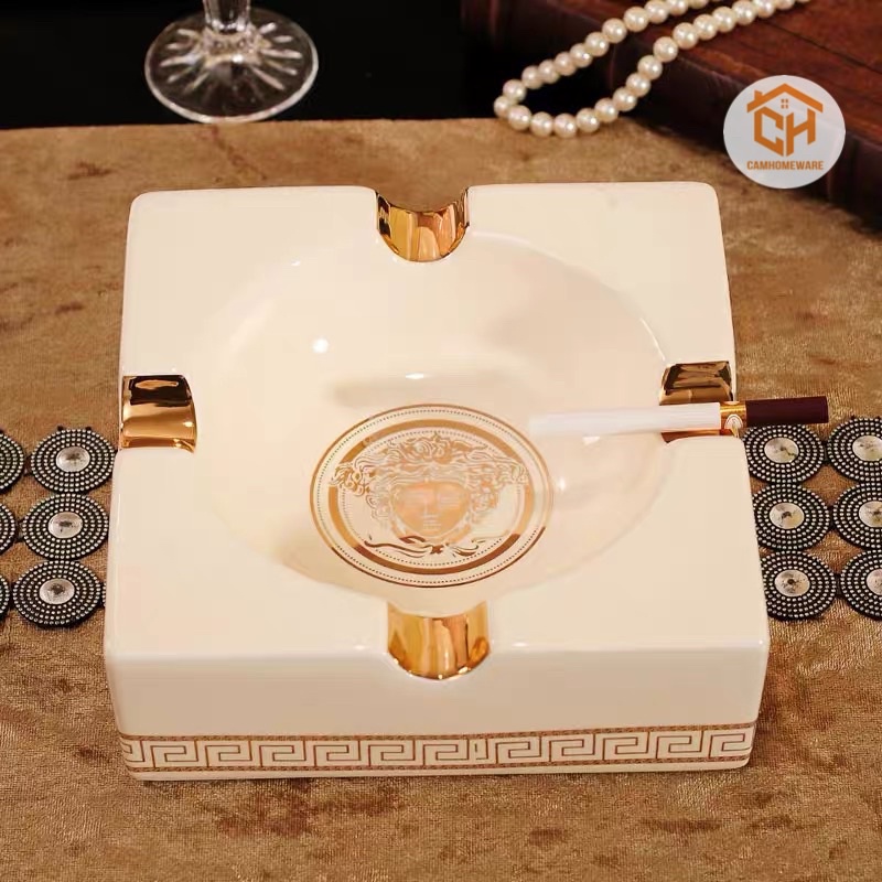 Gạt Tàn thuốc, Gạt Tàn Sứ Cao Cấp LV, Versace