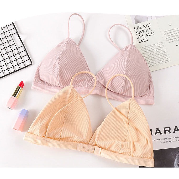 Áo Lót Nữ Bra Thun Gân Mềm Nhẹ - Form Cài Sau - Đơn Giản Quyến Rũ