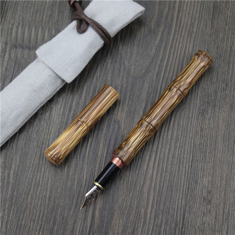 UU Bút máy bằng tre thủ công ngòi bút ngòi 0.5mm dùng cho văn phòng