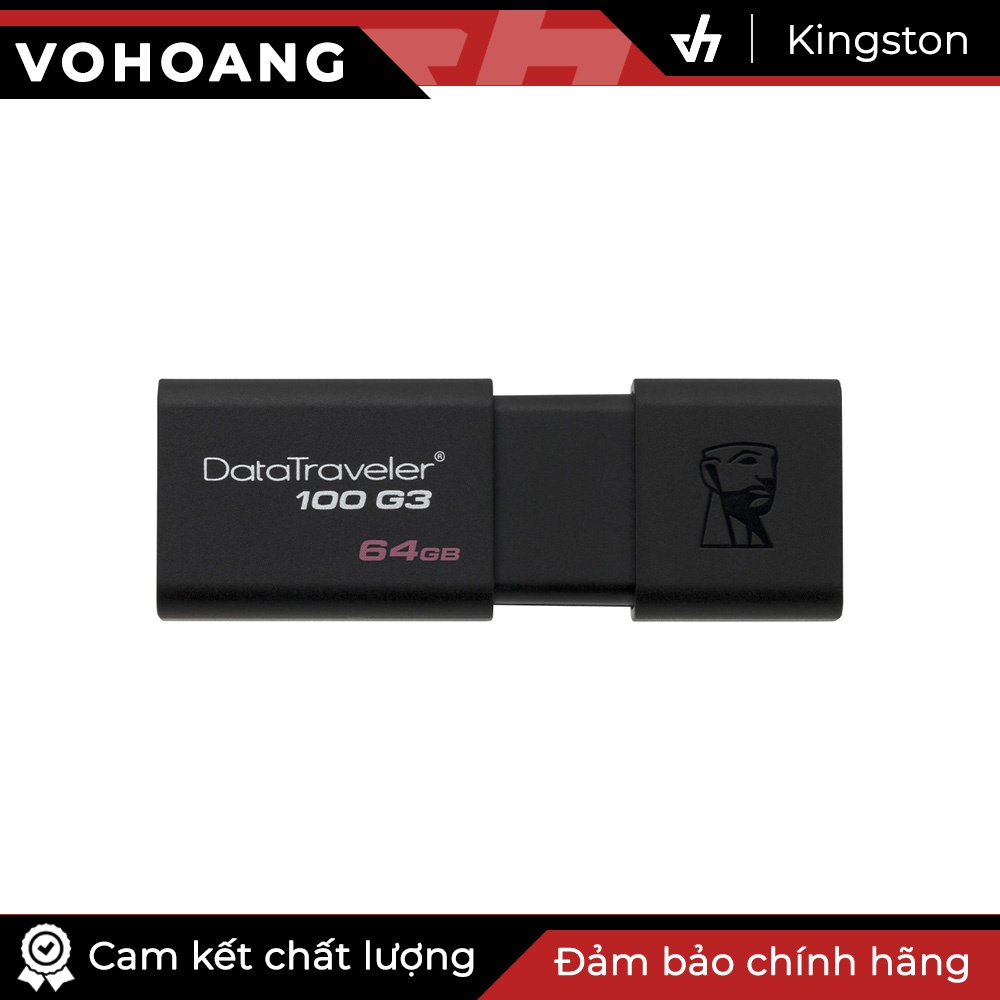 USB 64GB Kingston DataTraveler G3 chuẩn USB 3.0 tốc độ 100MB/s - Kingston DT100G3