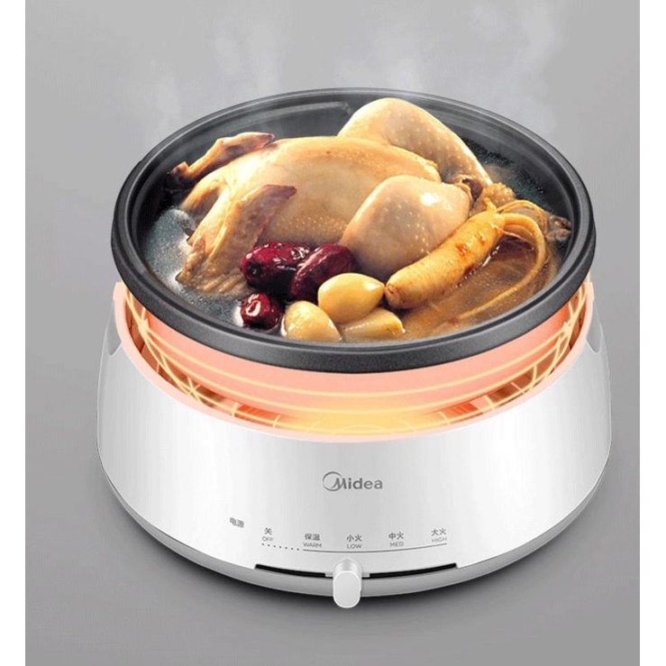 Nồi điện Midea Chính Hãng đa năng chiên xào nấu lẩu