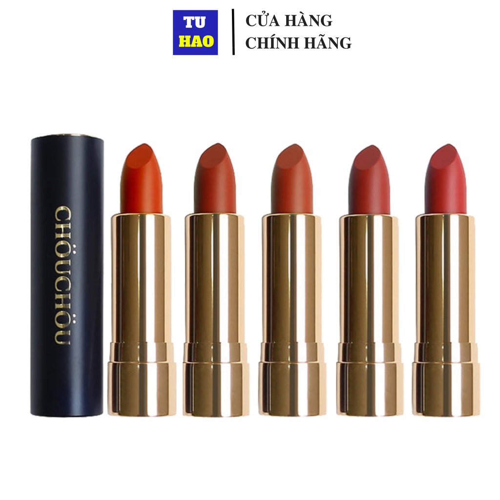 Son Thỏi Lì Chou Chou Dòng Son Mạ Vàng Premium Matte 14k Gold Edition 3,5 gram