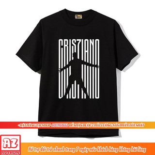 Áo thun màu đen in hình Ronaldo CR7 - Form rộng Màu đen F2193