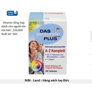 Viên uống Vitamin tổng hợp A - Z Das gesunde Plus