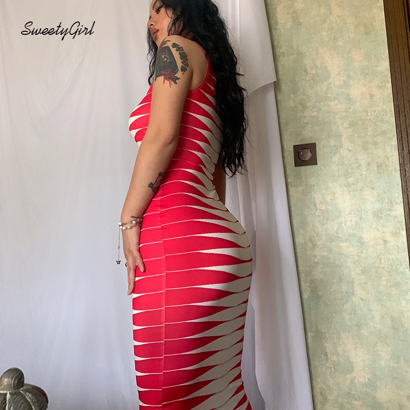 Đầm Maxi Nữ In Họa Tiết Ngọt Ngào 2022