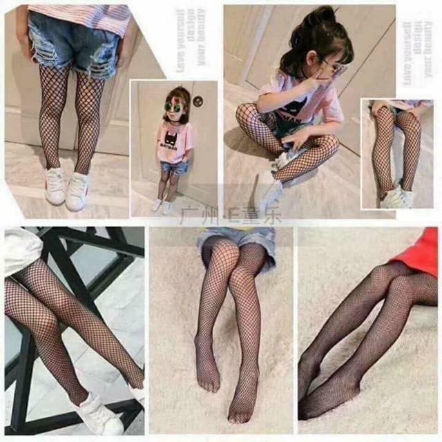 Quần tất lưới trẻ em